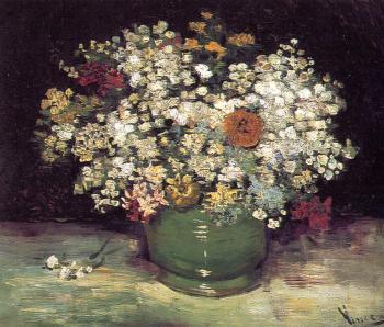 Vase of wild flowers